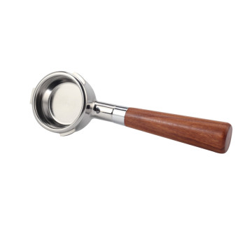 wooden handle 58mm portafilter for coffee machine