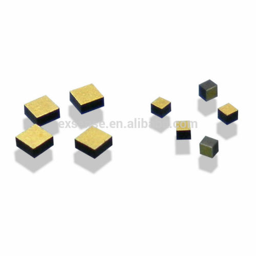 Gold terminated ntc die chip thermistor for wedge-wedge-bonding