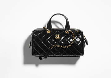 Classic Black Bowling Bag