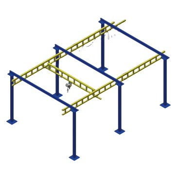 Flexible Light Crane and Overhead Rail Crane System