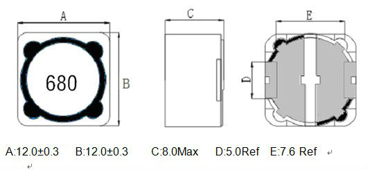 smd inductor 68uh speaker filter coil ROHS