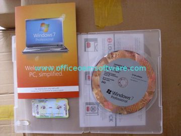 Professional 32 / 64 Bit Cd Microsoft Windows System Software With Coa Label Oem