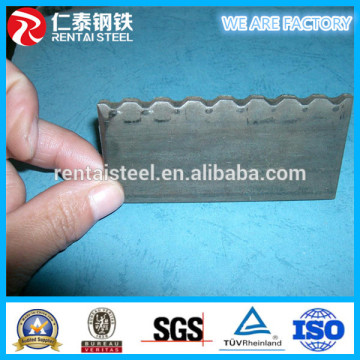 High quality hot rolled industrial flat bar with serrated shape