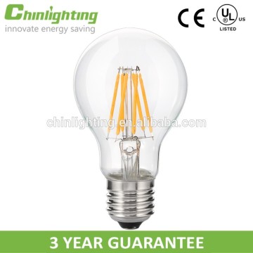 2017 hot sell CE ROHS A60 LED bulb lights 7w cool white filament bulb light