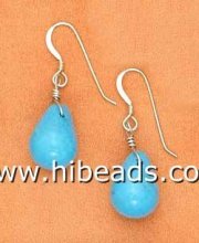 fashion blue raindrop turquoise earring TQE0025