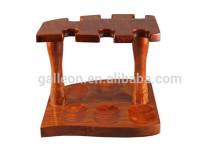 Horizontal Wooden Pipe Rack for 6 pipes