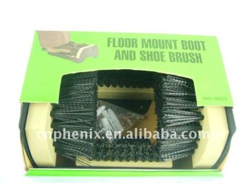 Plastic utility boot and shoe brush&scraper