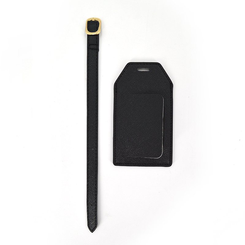 Regalos de promoción Etiqueta de equipaje de viaje de cuero Saffiano Promotion Gifts Saffiano Leather Travel Luggage Tag