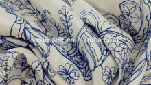 eco-friendly silk fabric,silk embroidery fabric ,make to order