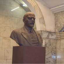 Bronze bust of Vladimir Ilyich Lenin
