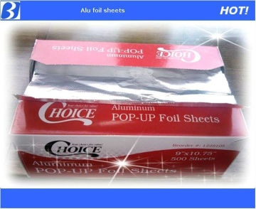 aluminium pop-up foil sheet