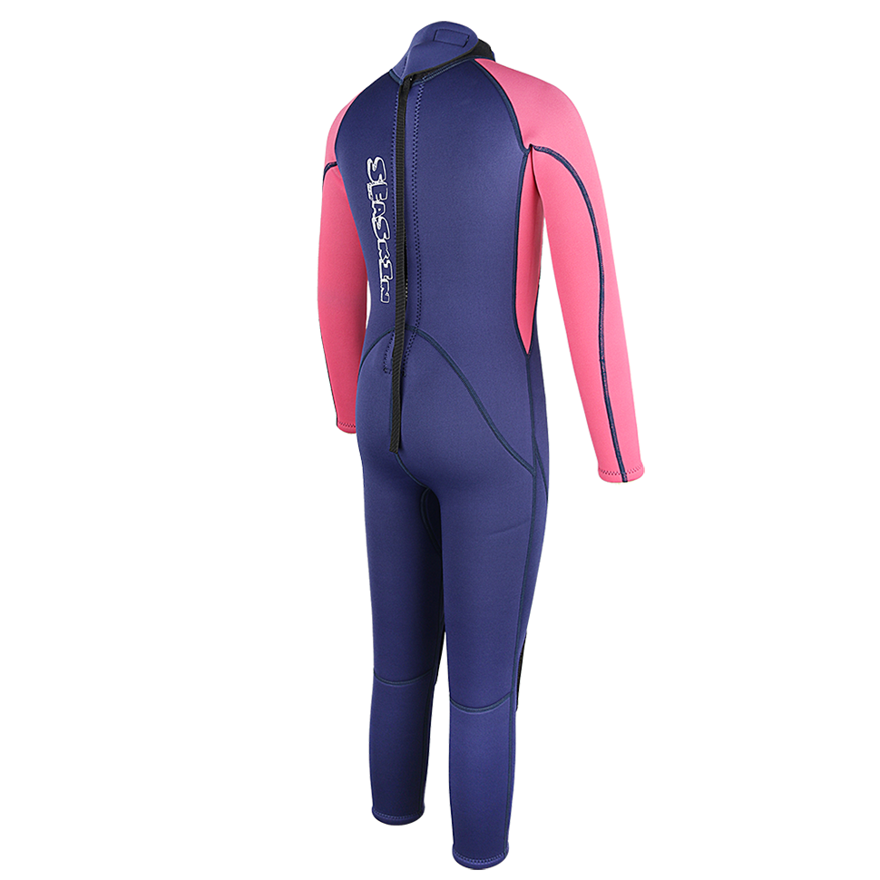 Seaskin Girls Full Suit Neoprene Back Zip Wetsuit