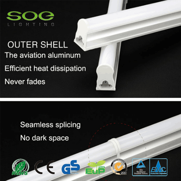  Plastic Integrative Bracket LED Tube Light