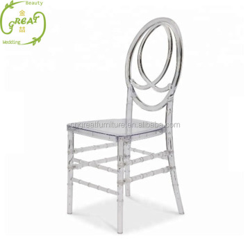 Wholesale Transparent Plastic Bride and Groom Chairs - Acrylic Tiffany Chivari Wedding Chairs