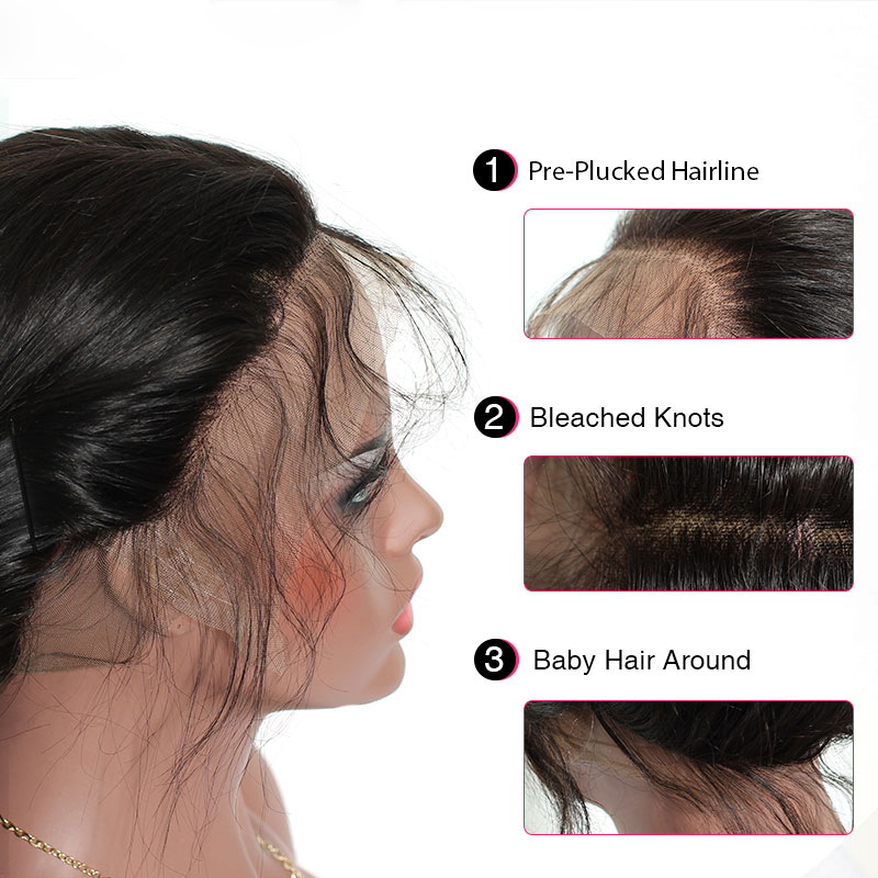 Human Hair 360 Lace Frontal Closure Remy Hair Hair WEAVING Machine Sew in 4a Kinky Straight Double Weft ALL Colors >=45% 8''-20'