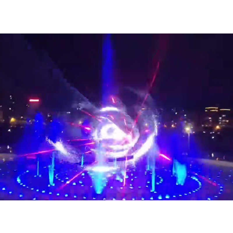 Colourful Laser Music Square Music Dry Spray