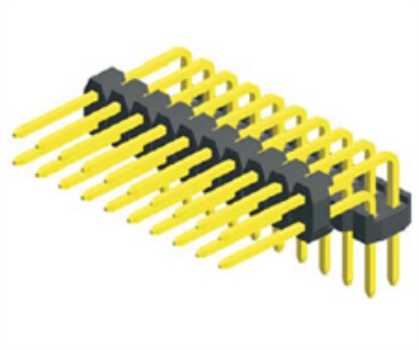 2.00mm Pin Header Dual Row Double Plastic Angle