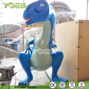 Kids Playground Decoration Resin Statue Lovely Catoon Animals