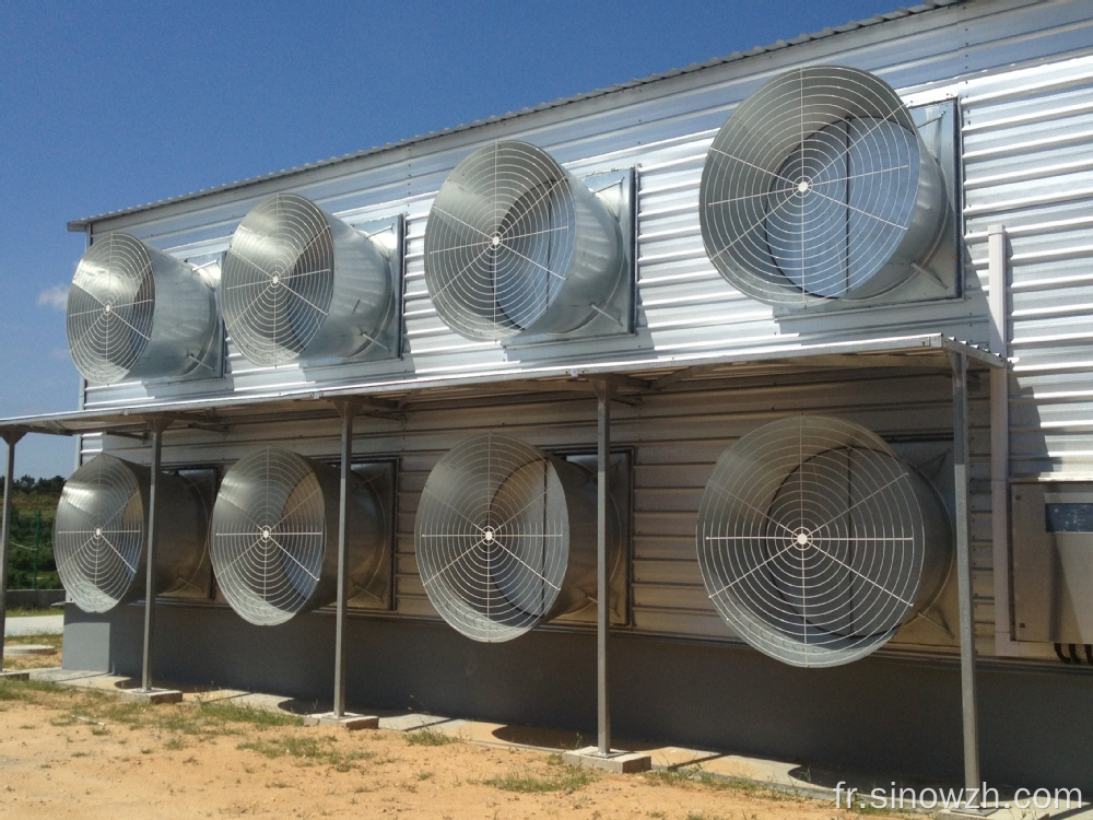 Maison de poubelle en structure métallique préfabriquée avec équipement