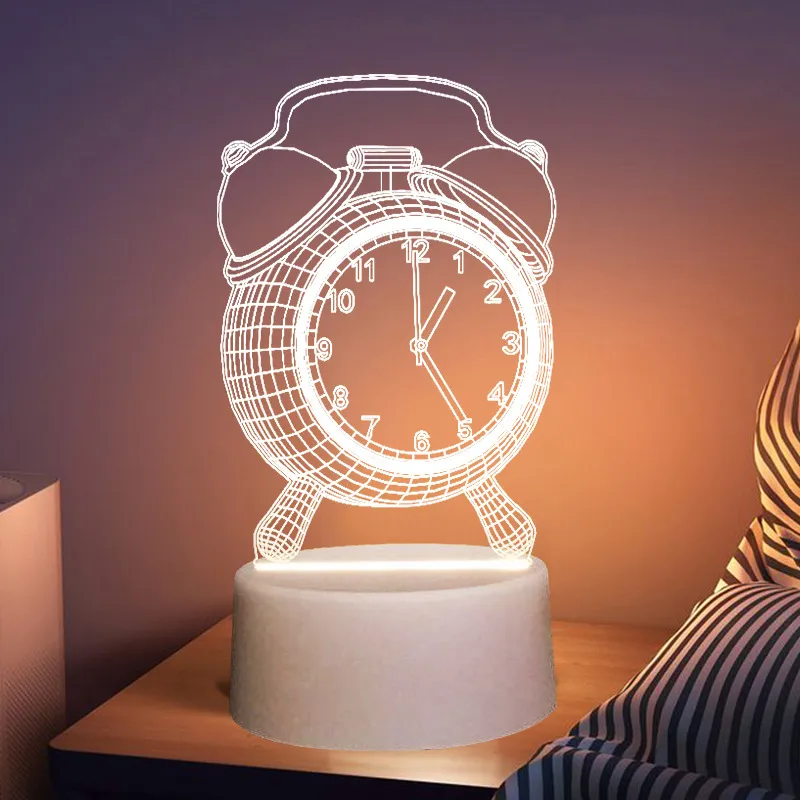 3D Graduation Night Light - Creative Luminous Acrylic Lamp