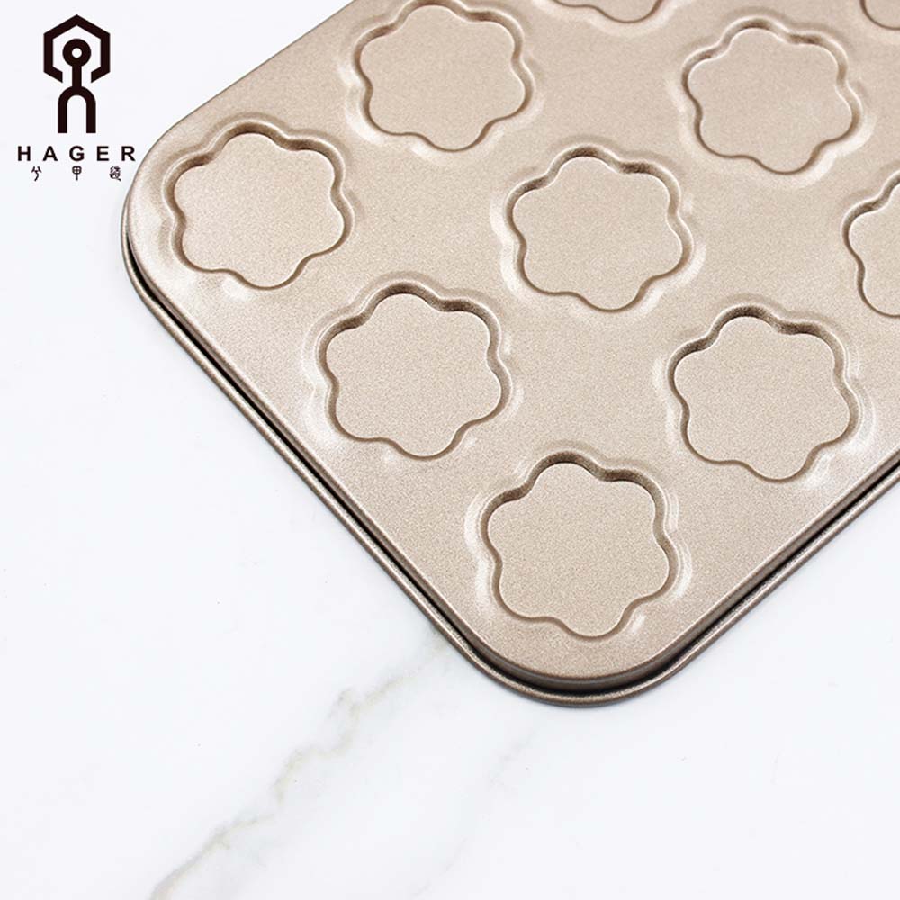 15-cavity Cherry Flower carbon steel Macarons Mat Moulds (7)