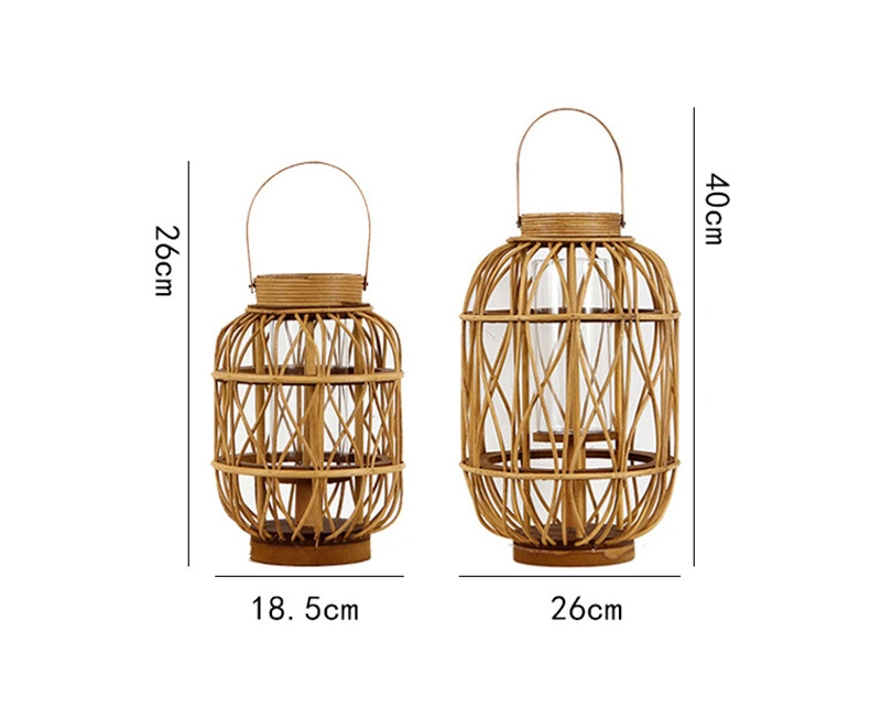 Hot Sell Customized Wood Candle Holder Garden Lantern