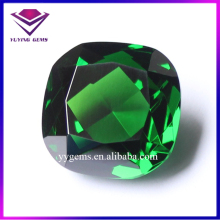 China Precious Green Cushion CZ Zirconia Gemstone Bead Manufacturers