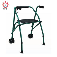 Folding Aluminum Walker With Seat
