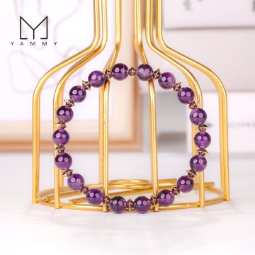 Yammy Higher Grade Natural Dark Amethyst Bracelet - Perfect Accessory for Both Women and Men