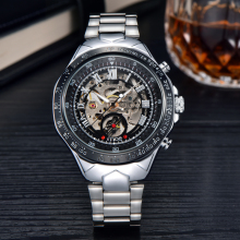 odm bands winner skeleton movement mechanical watch