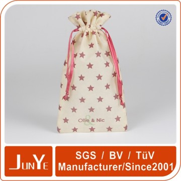 high quality printed gift cloth bags drawstring felt pouch