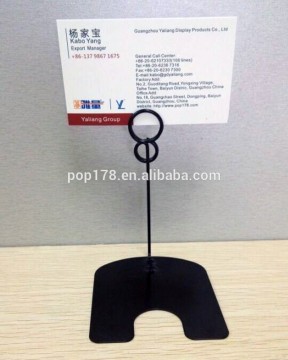 Memo clip sign holder