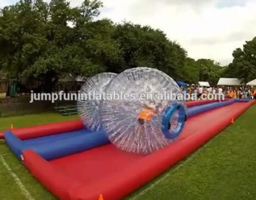 inflatable zorb track for zorb balls ramp