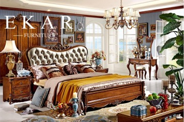 China bed making factory royal furniture luxury king bedroom sets