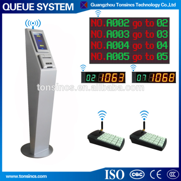 queue management system 7inch touch screen tickect dispenser