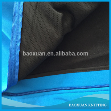 100% Polyester stretch woven fabric bonded polar fleece jacket