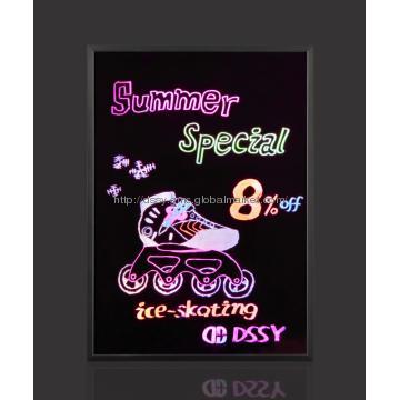 Remote Flashing LED Writing Board Menu Sign Illuminated Fluorescent