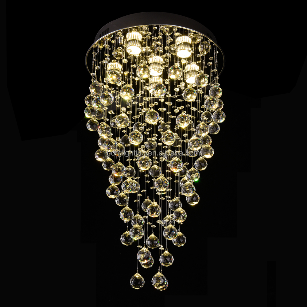 New Stylish Double Layer chandelier crystal beads chandelier led lights chandeliers pendent
