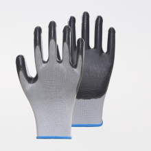 Multicolor Firm Nylon Nitrile Labor Gloves