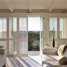 Aluminum Framed Plantation Shutters for Sliding Doors