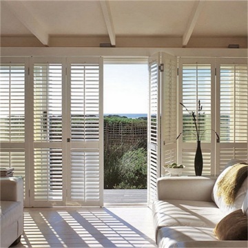 Aluminum Framed Plantation Shutters for Sliding Doors