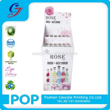 Special shape pop up drink cardboard display stand