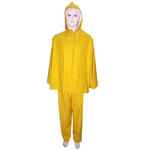 여자 노란색 PVC Rainsuit