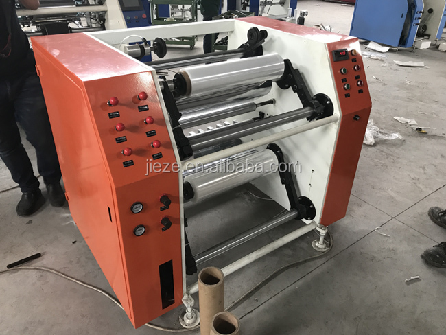 Srtetch film rewinding slitting machine