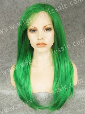 New! wigs for women green celebrity lace front wigs synthetic mommy wig