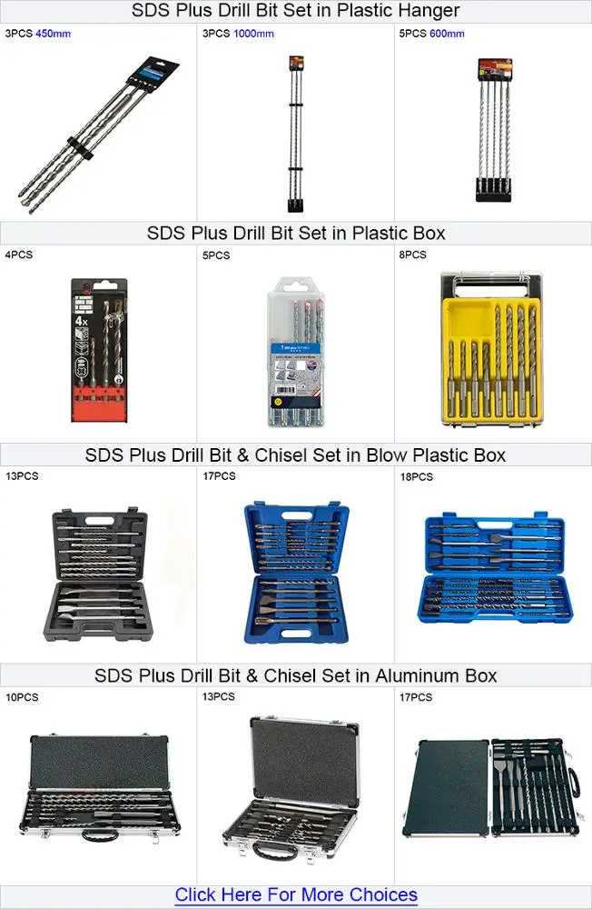 Clearance HSS Drill Bits Factory Tool Customized 1/4 Tip S4 Flute SDS Plus Drill Bit