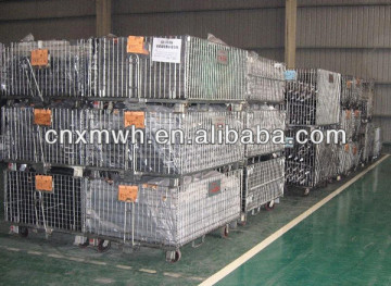 Wire steel mesh cage trailer