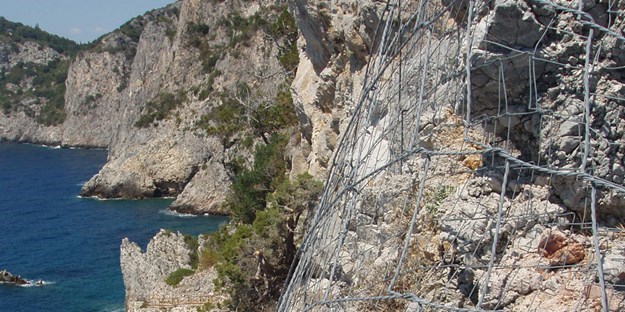 Rockfall barrier mesh SNS Sistema di protezione della sicurezza flessibile per la protezione della sicurezza rockfall