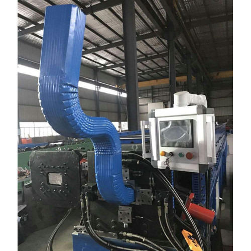 Aluminum downspout roll forming machine