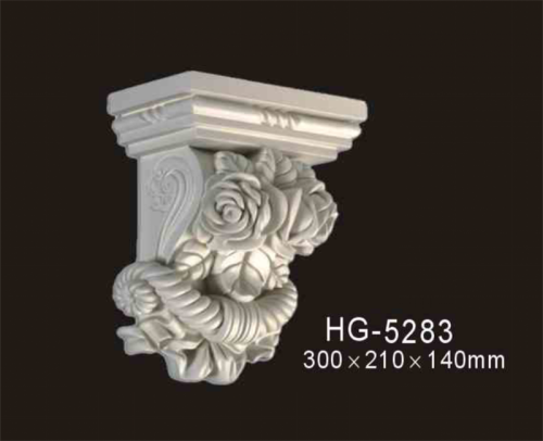 HG5283 pu foam exotic corbel/decorative polyurethane moulding/foam ornament moulding